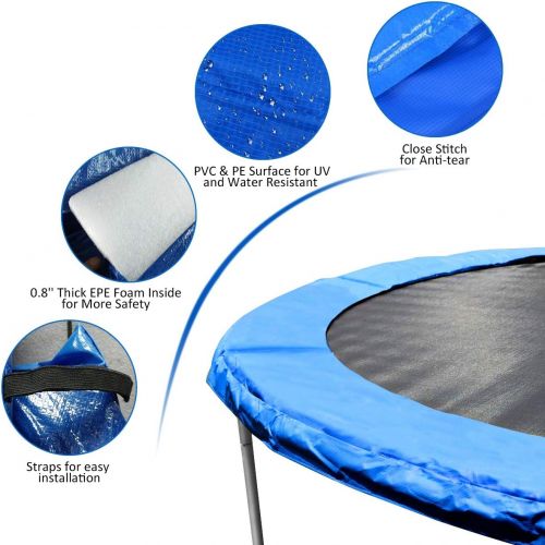 자이언텍스 Giantex Trampoline Safety Pad Replacement Bounce Frame Accessories Round Spring Cover