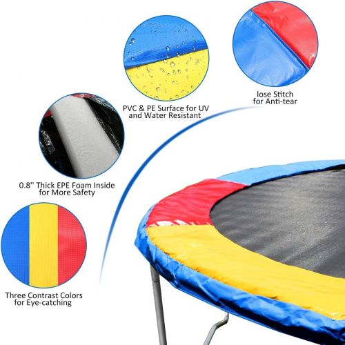 자이언텍스 Giantex Trampoline Safety Pad Replacement Bounce Frame Accessories Round Spring Cover