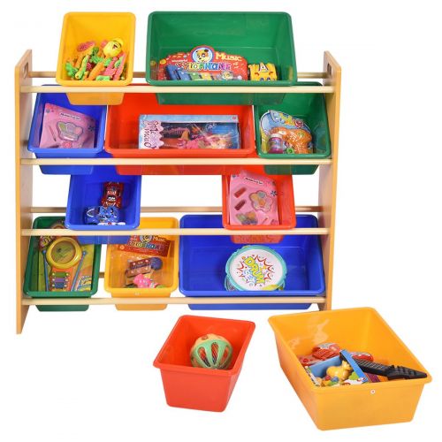 자이언텍스 Giantex Toy Bin Organizer Kids Childrens Storage Box Playroom Bedroom Shelf Drawer