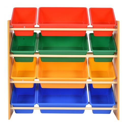 자이언텍스 Giantex Toy Bin Organizer Kids Childrens Storage Box Playroom Bedroom Shelf Drawer