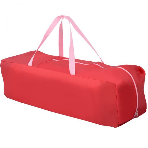 자이언텍스 Giantex Pink Baby Crib Playpen Playard Pack Travel Infant Bassinet Bed Foldable