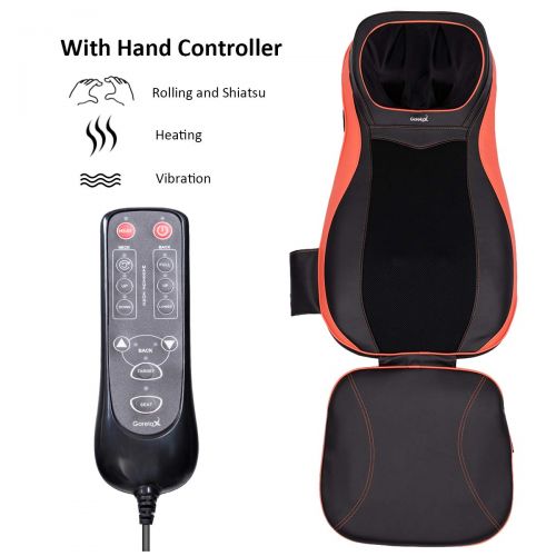 자이언텍스 Giantex Neck Back Massager Massage Cushion Mat, for Car Home Office Low Upper Full Back Massage...