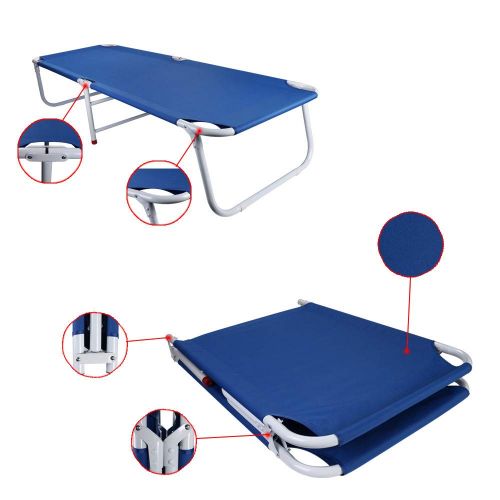 자이언텍스 Giantex JMETRIE Folding Camping Cot, Portable Foldable Bed Indoor & Outdoor Use, Military Camping Bed for Travel Hiking
