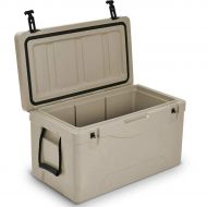 Giantex Stark Item 64 Quart Insulated Fishing Hunting Cooler Ice Chest Outdoor Heavy Duty Grey