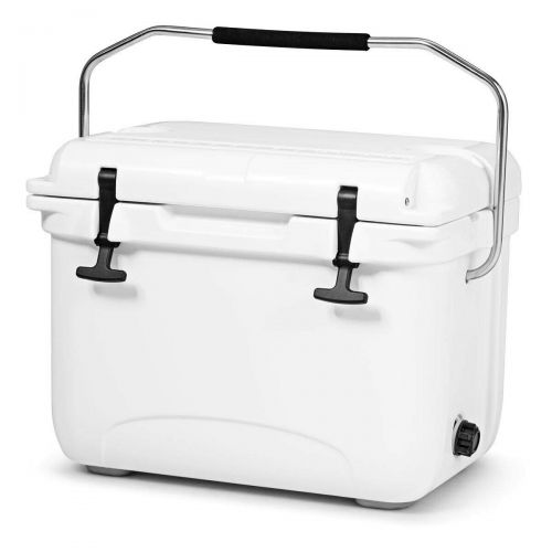 자이언텍스 Giantex Stark Item 22 Quart Cooler Portable Ice Chest Leak-Proof 30 Cans Ice Box for Camping White