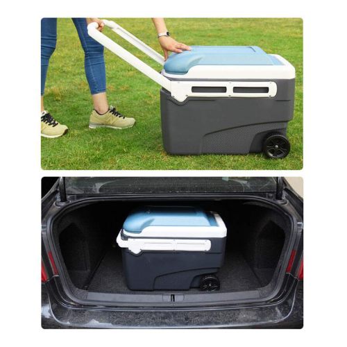 자이언텍스 Giantex LIYANBWX Passive Cooler Box Picnic Insulated Box with Wheels and Handle for Camping, Bbqs, Tailgating & Outdoor Activities