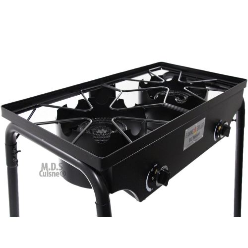 자이언텍스 Giantex Double Two Burner Stove Heavy Duty Outdoor Stand Portable BBQ Grill Camping