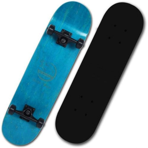  Gib niemals auf Grundlegendes Skateboard-doppeltes Skate-Roller-Strassen-Vierrad-Skateboard-jugendlich Erwachsene Jungen und Madchen (Farbe : Blau)