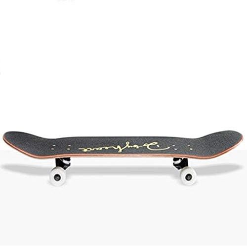  Gib niemals auf Shortboard Skateboard Anfanger Teen Boys und Girls Professionelles bilaterales Tilt Skateboard (Farbe : C)