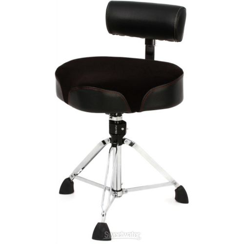  Gibraltar 9808OS-AB Moto-style Oversized Drum Throne with Backrest