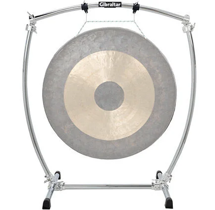  Gibraltar GCSCG-L Large Curved Gong Stand - Chrome