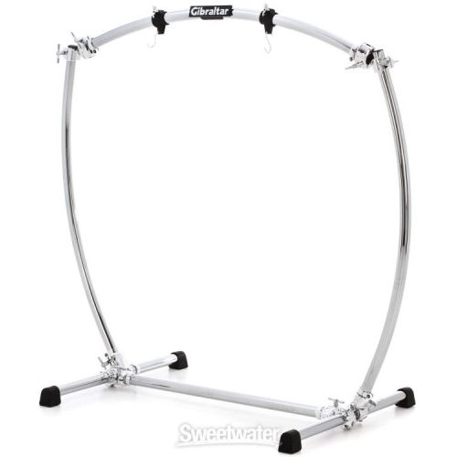  Gibraltar GCSCG-L Large Curved Gong Stand - Chrome