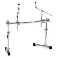 Gibraltar GCS500H Chrome Series Height Adjustable Curved Rack with 2 Cymbal Boom Arms