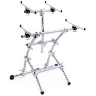 Gibraltar GKS-DBKT88 Double Key Tree Large 2-Tier Keyboard Stand - Chrome