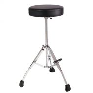 Gibraltar GGS10T Short 21 Stool with Round Seat, Fold Up Tripod with Foot Rest