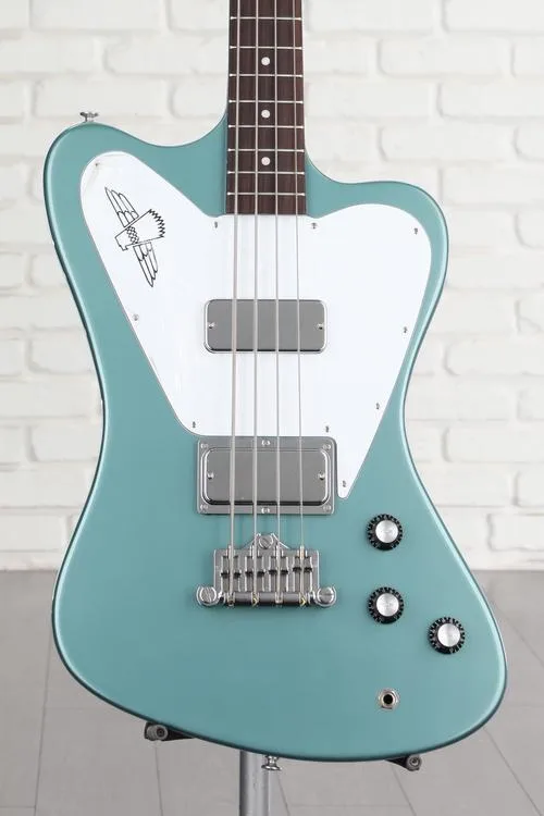 Gibson Thunderbird Bass Guitar - Faded Pelham Blue with Non-reverse Headstock Demo