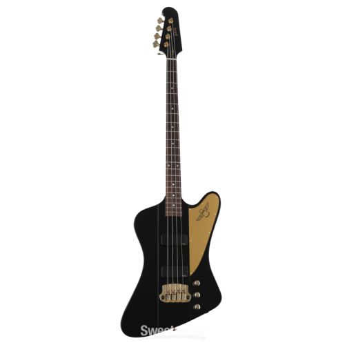  Gibson Rex Brown Signature Thunderbird Electric Bass Guitar - Ebony