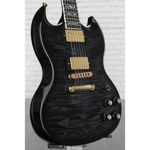  Gibson SG Supreme Electric Guitar - Translucent Ebony Demo