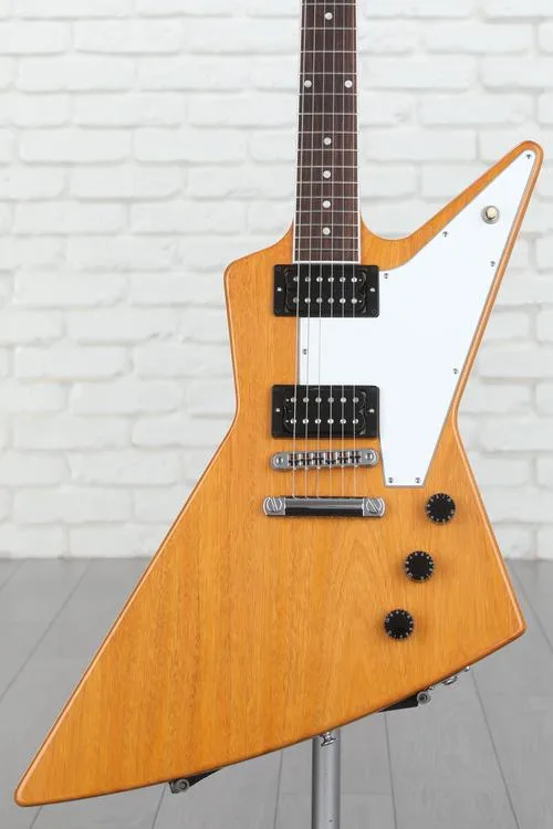 Gibson 70s Explorer Electric Guitar - Antique Natural Demo