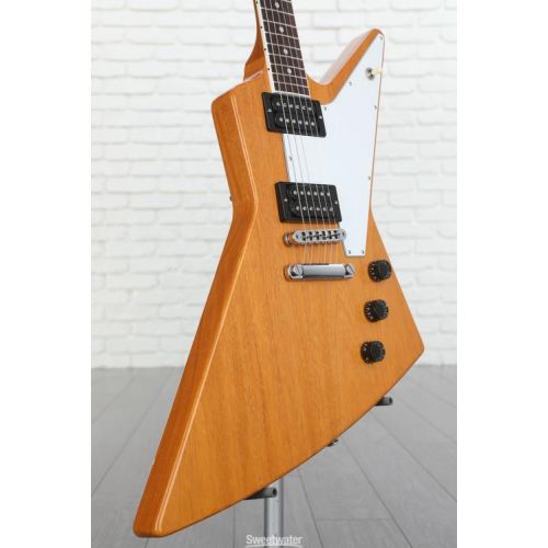  Gibson 70s Explorer Electric Guitar - Antique Natural Demo