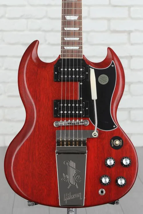 Gibson SG Standard '61 Faded Maestro Vibrola Electric Guitar - Vintage Cherry