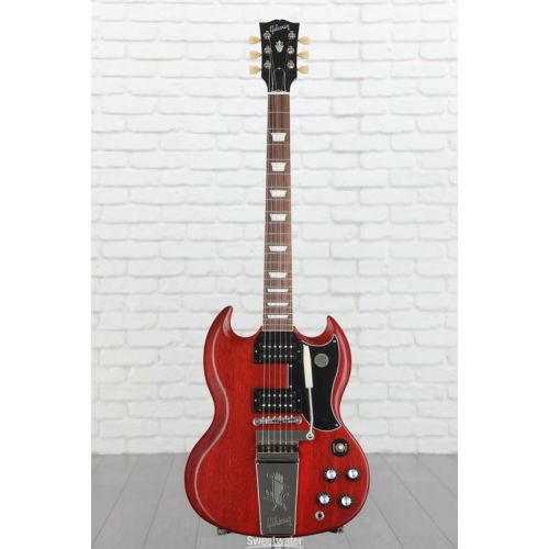  Gibson SG Standard '61 Faded Maestro Vibrola Electric Guitar - Vintage Cherry