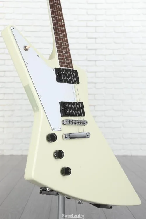  Gibson 70s Explorer Left-handed Electric Guitar - Classic White Used