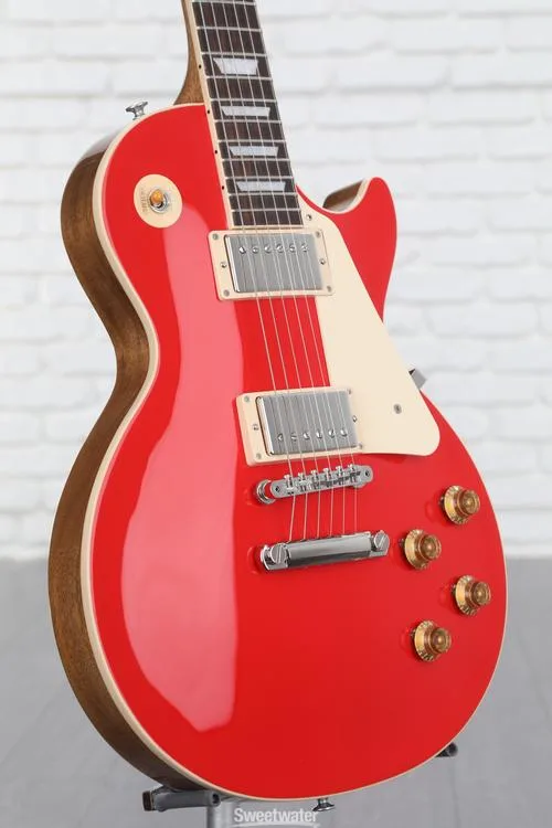  Gibson Les Paul Standard '50s Plain Top Electric Guitar - Cardinal Red