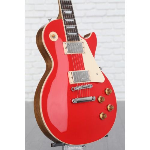  Gibson Les Paul Standard '50s Plain Top Electric Guitar - Cardinal Red