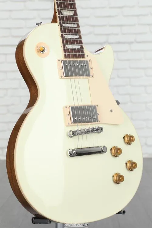  Gibson Les Paul Standard '50s Plain Top Electric Guitar - Classic White