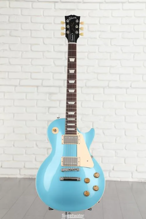  Gibson Les Paul Standard '50s Plain Top Electric Guitar - Pelham Blue