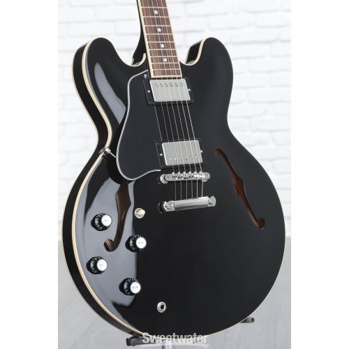  Gibson ES-335 Left-handed Semi-Hollow Electric Guitar - Vintage Ebony