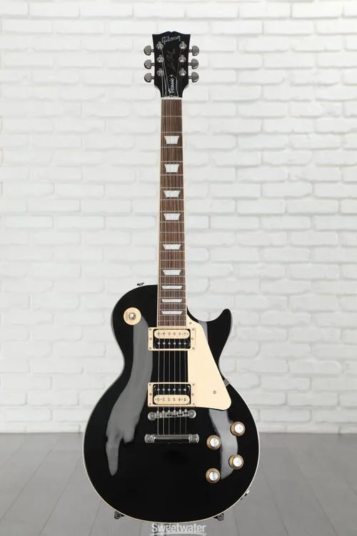  Gibson Les Paul Classic Electric Guitar - Ebony Demo