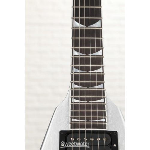  Gibson Dave Mustaine Flying V EXP Electric Guitar - Silver Metallic