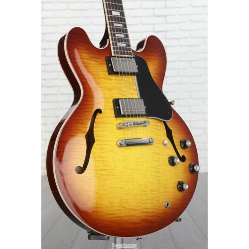  Gibson ES-335 Figured Semi-hollowbody Electric Guitar - Iced Tea Demo