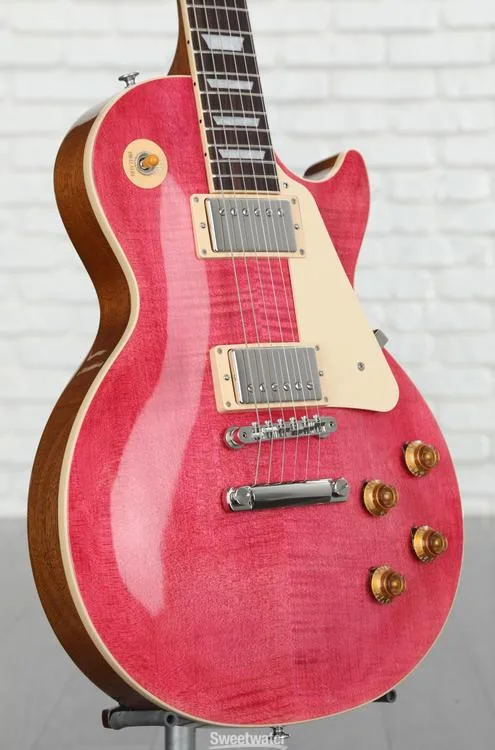  Gibson Les Paul Standard '50s Figured Top Electric Guitar - Trans Fuchsia