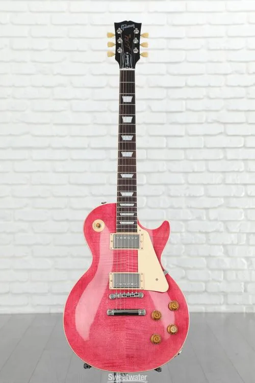  Gibson Les Paul Standard '50s Figured Top Electric Guitar - Trans Fuchsia