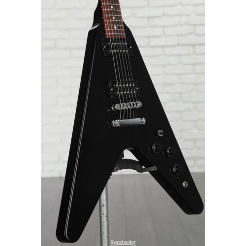  Gibson 80s Flying V Solidbody Electric Guitar - Ebony Demo