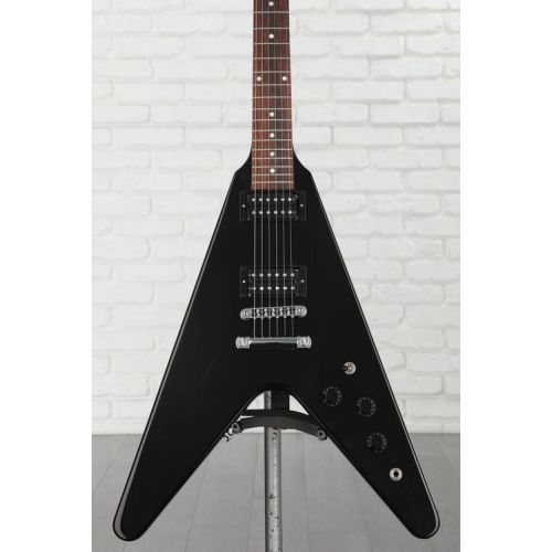  Gibson 80s Flying V Solidbody Electric Guitar - Ebony Demo