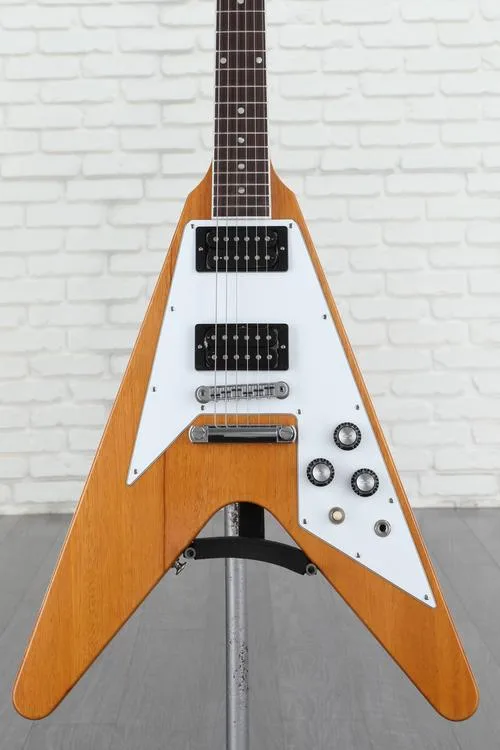 Gibson 70s Flying V Electric Guitar - Antique Natural