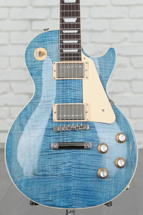 Gibson Les Paul Standard '60s Figured Top Electric Guitar - Ocean Blue Demo