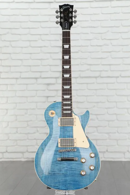  Gibson Les Paul Standard '60s Figured Top Electric Guitar - Ocean Blue Demo