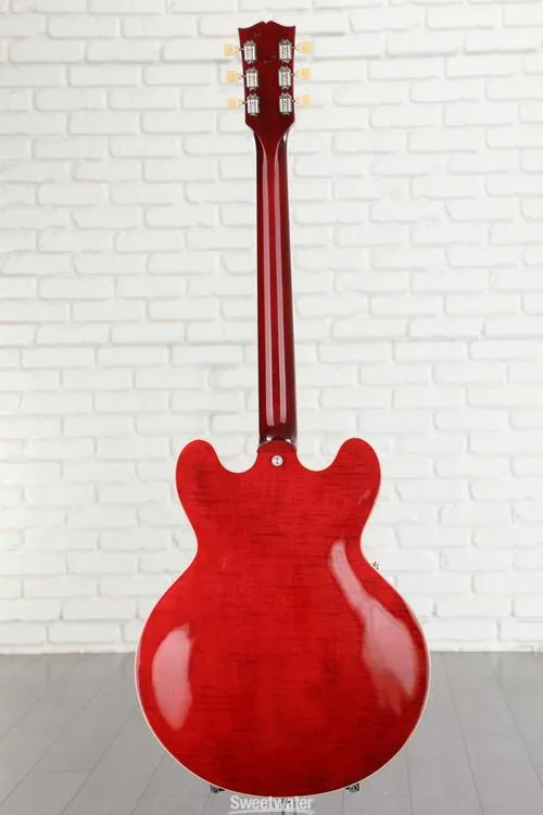  Gibson ES-335 Figured Left-handed Semi-hollowbody Electric Guitar - Sixties Cherry