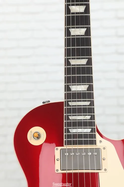  Gibson Les Paul Standard '50s Plain Top Electric Guitar - Sparkling Burgundy