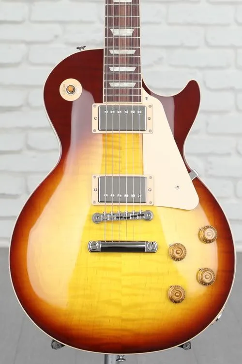 Gibson Les Paul Standard '50s AAA Top Electric Guitar - Iced Tea, Sweetwater Exclusive