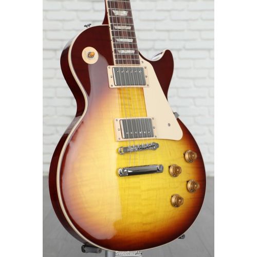  Gibson Les Paul Standard '50s AAA Top Electric Guitar - Iced Tea, Sweetwater Exclusive