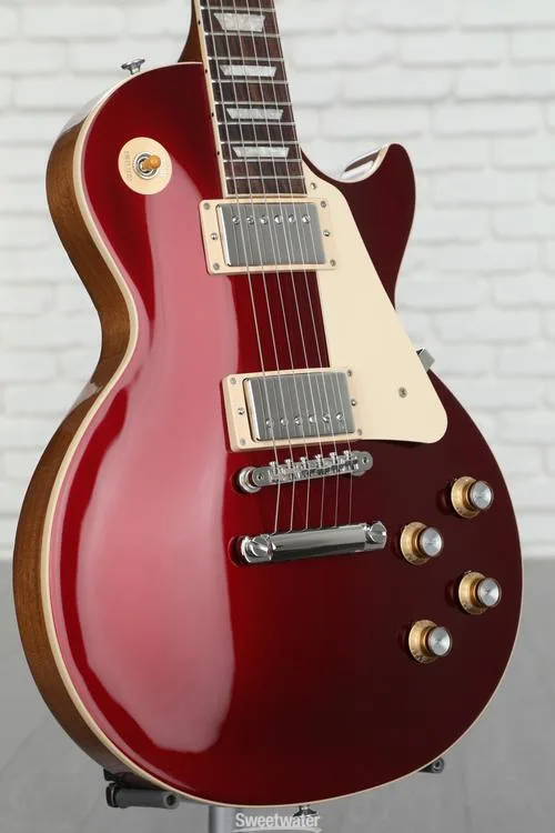  Gibson Les Paul Standard '60s Plain Top Electric Guitar - Sparkling Burgundy Demo