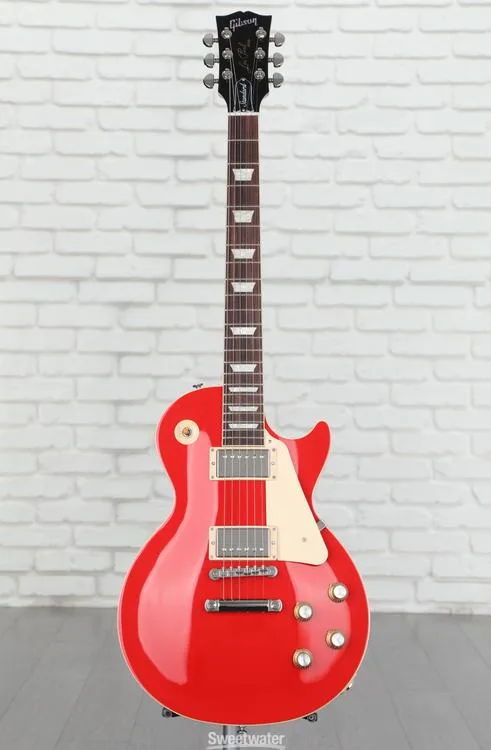  Gibson Les Paul Standard '60s Plain Top Electric Guitar - Cardinal Red