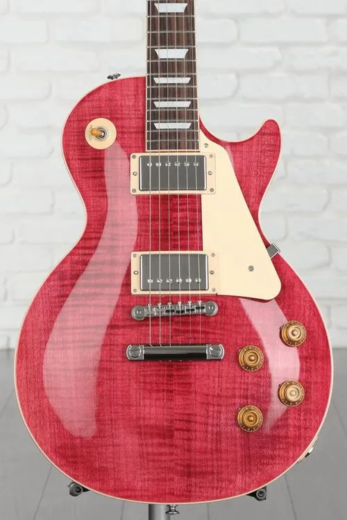 Gibson Les Paul Standard '50s Figured Top Electric Guitar - Trans Fuchsia Demo