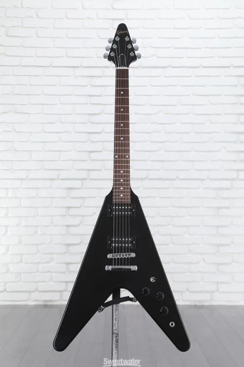  Gibson 80s Flying V Solidbody Electric Guitar - Ebony